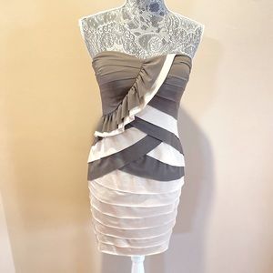 Arden B Women’s Small Sweetheart Strapless Ruffle Cocktail Dress
